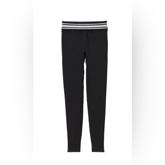 VS PINK FLIP IT SEAMLESS FOLD OVER LEGGINGS! BLACK! SIZE LARGE!NWT!MSRP$45! - Picture 4 of 9